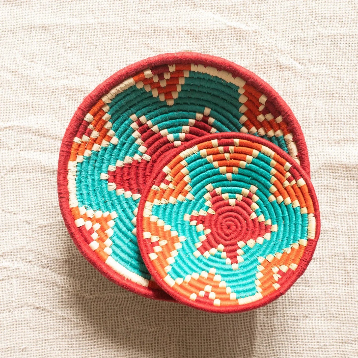 Assorted Sabai Handwoven Grass Baskets