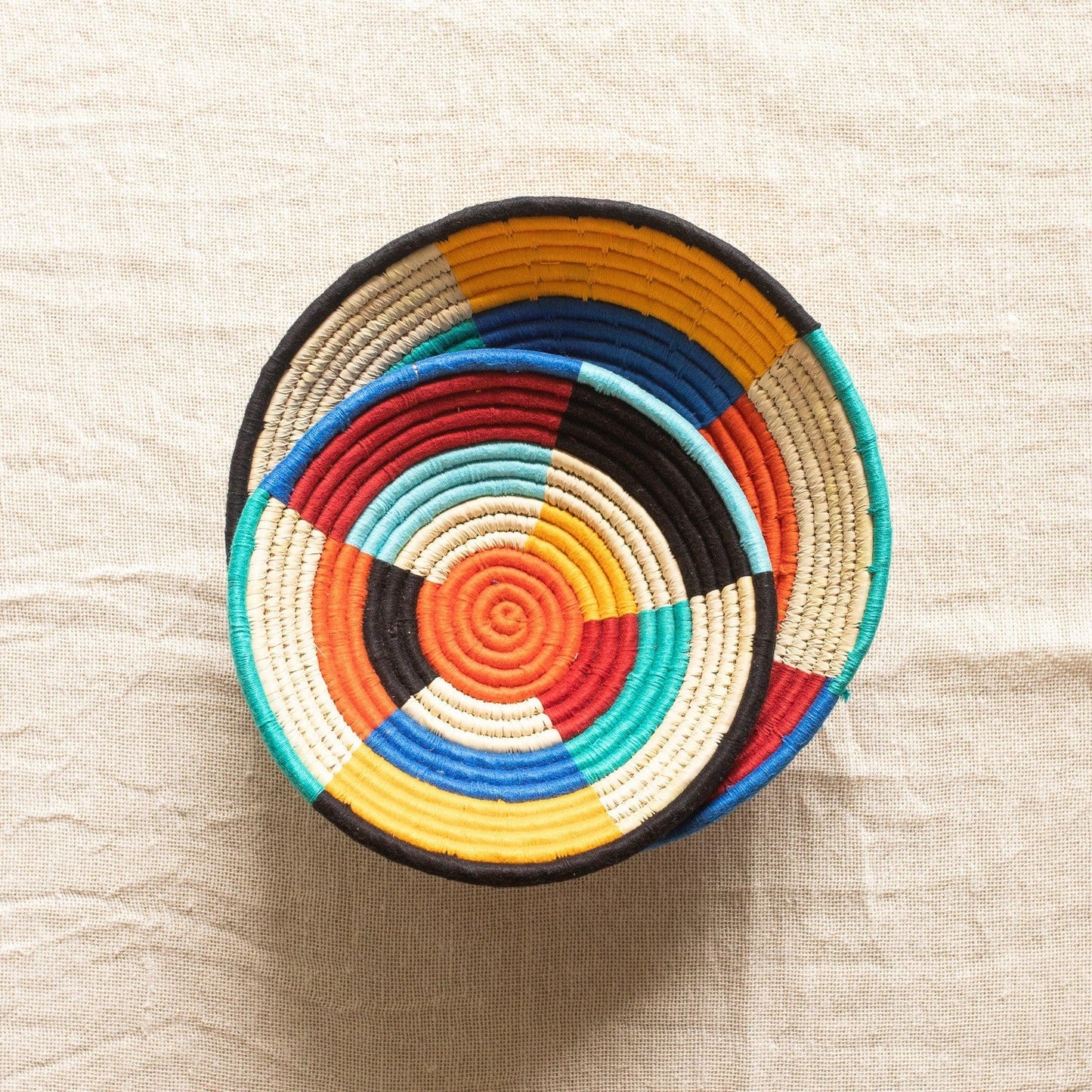 Assorted Sabai Handwoven Grass Baskets