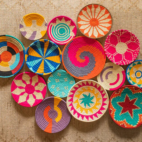 Assorted Sabai Handwoven Grass Baskets
